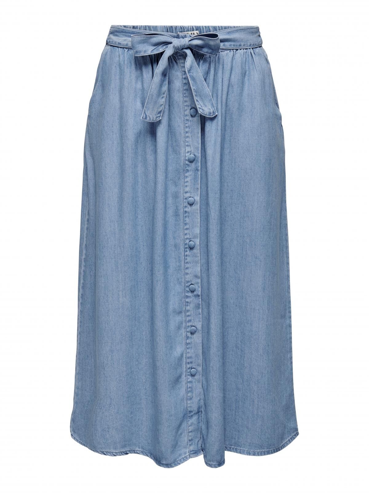 온리 라이트 데님 타이 벨트 스커트 15291712_2116 BLUE / LIGHT BLUE DENIM - 상세 이미지 3