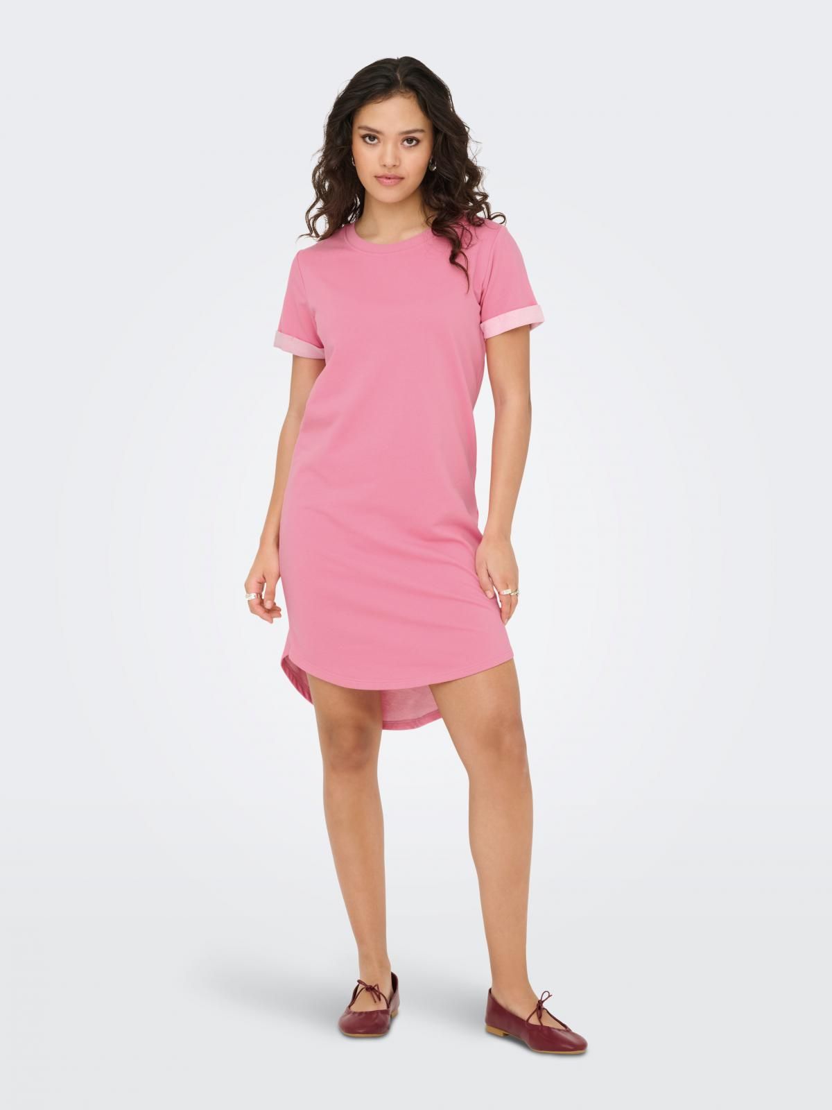 제이디와이 데일리 져지 반팔 미니 원피스 15174793_934 ROSE / CASHMERE ROSE 이미지 6