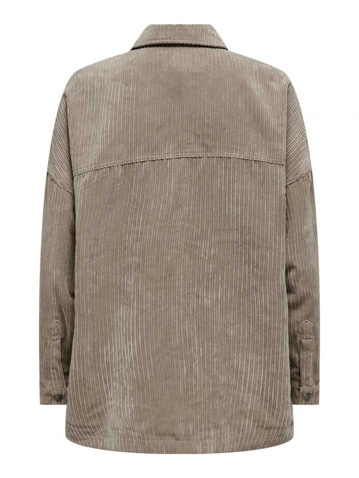 온리 오버핏 코듀로이 긴팔 셔츠 15278351_8524 BROWN / WEATHERED TEAK - 상세 이미지 4