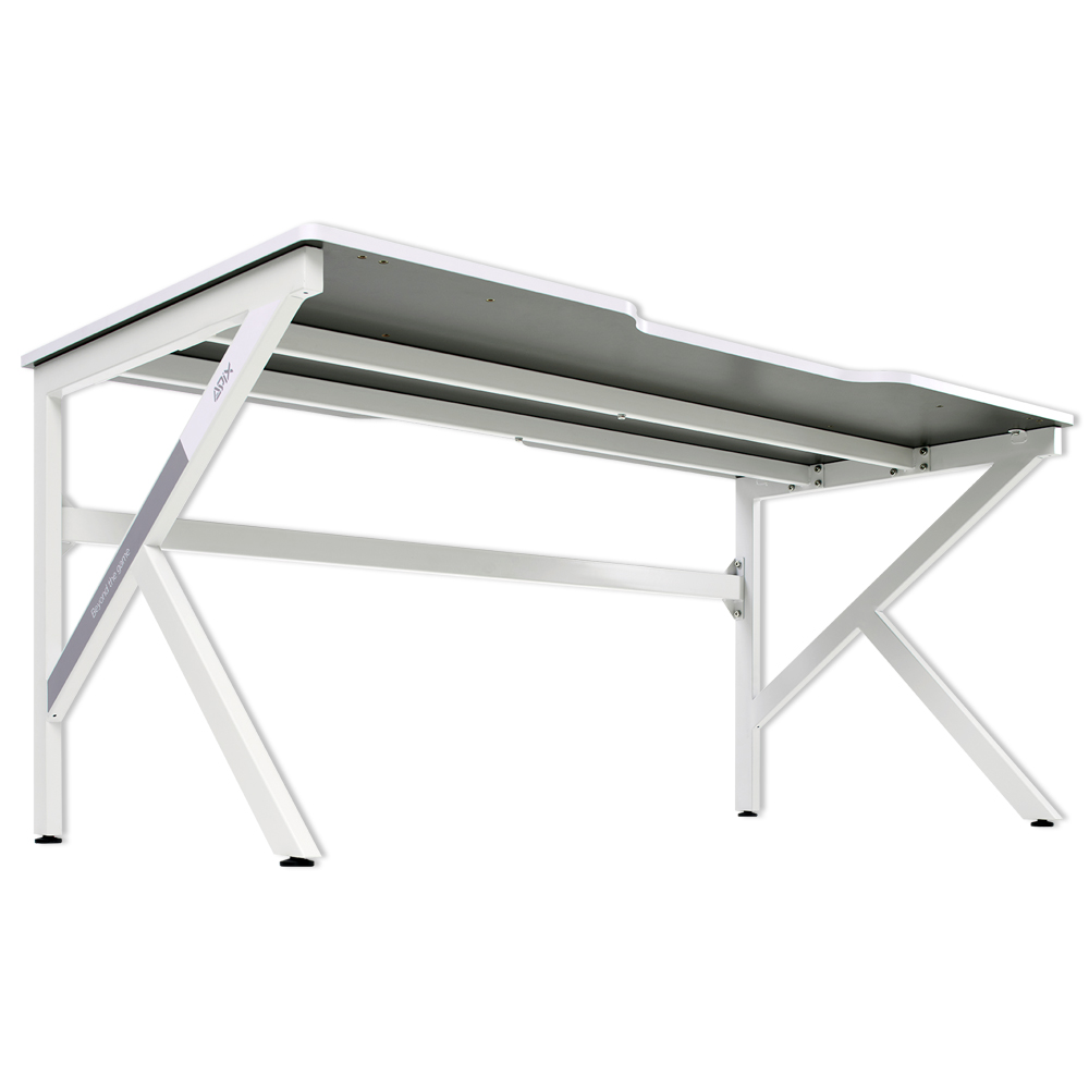 1인용 게이밍 컴퓨터 책상 GD001 1600L 화이트