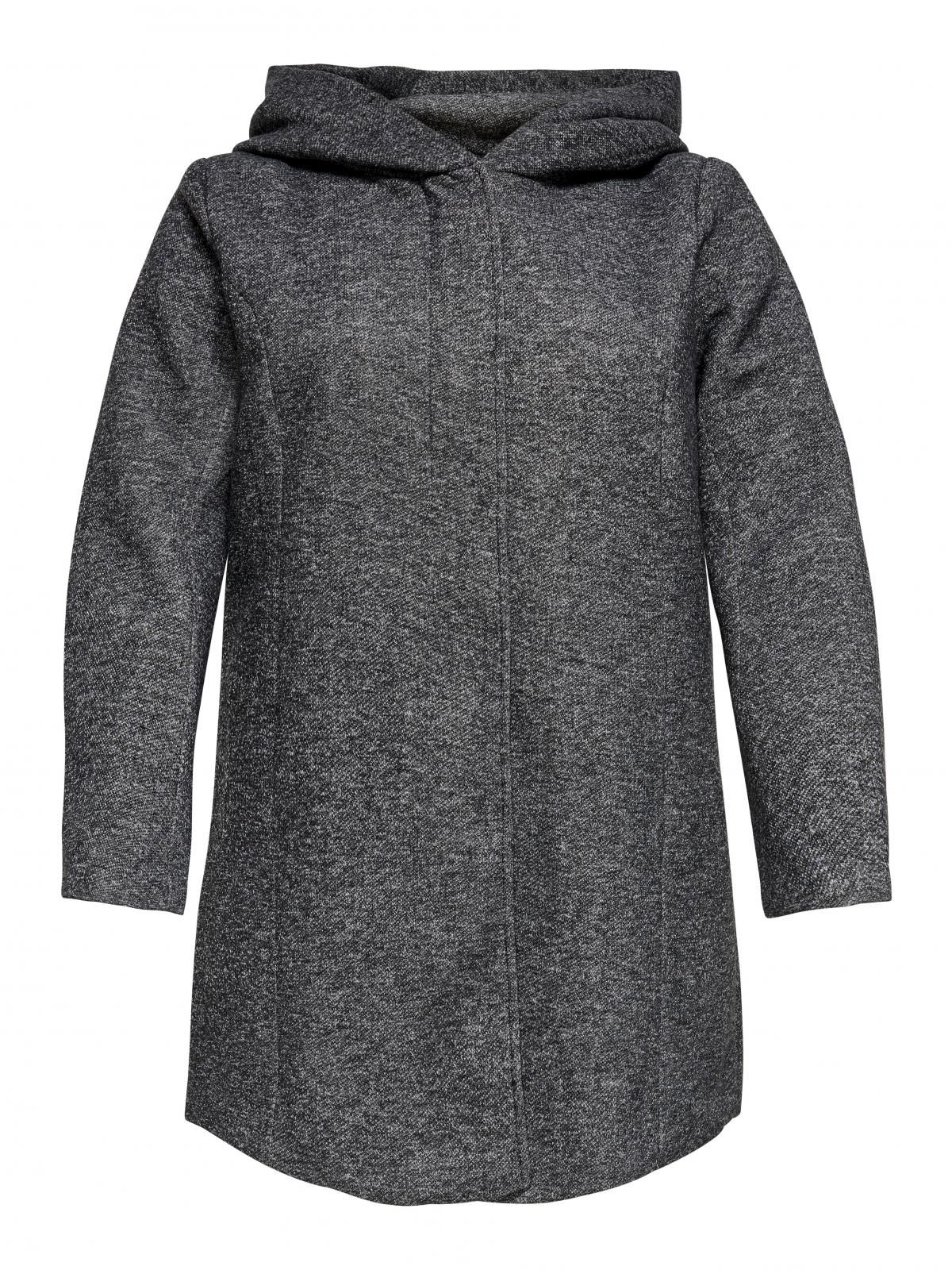 온리 빅사이즈 후드 롱 코트 버튼 집업 15191768_2383 GREY / DARK GREY MELANGE - 상세 이미지 3