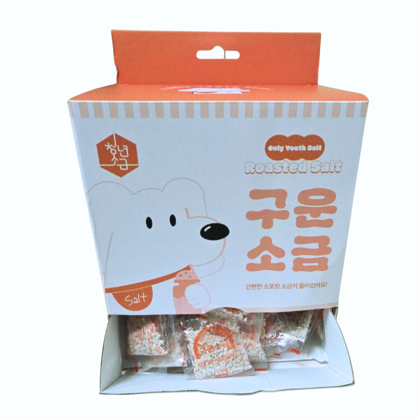 구운 일회용소금 3.5g 200개 박스 캠핑용 웰컴키트 간편포장 이미지 7