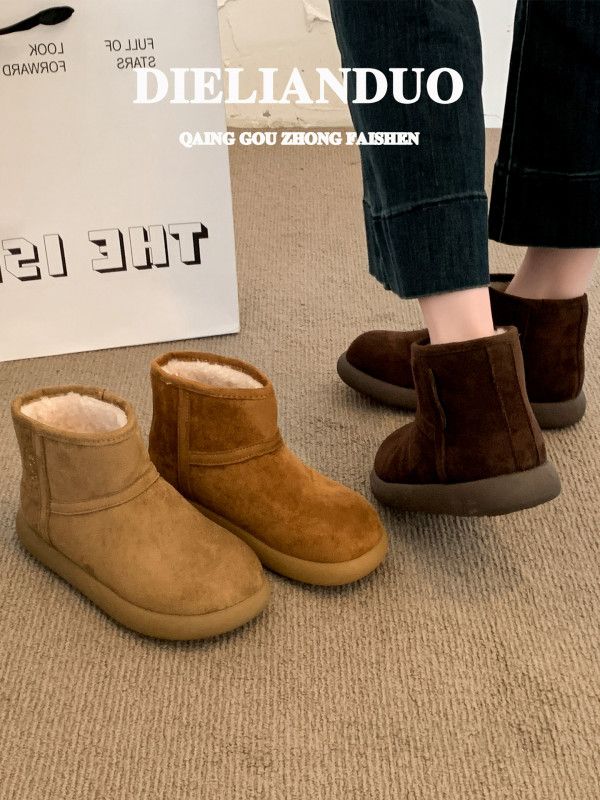 여성 겨울 스노우부츠 두꺼운 플리스 안감 따뜻한 착용감 미끄럼방지 가벼운 겨울신발 - 상세 이미지 5