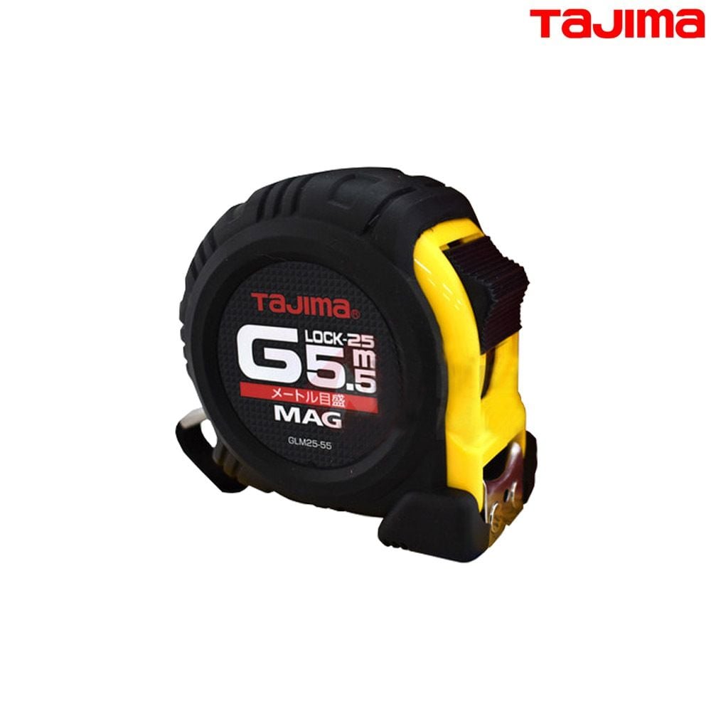 타지마 줄자 GLM25-55BL 5.5M G그립 자동 자석 - 상품 이미지