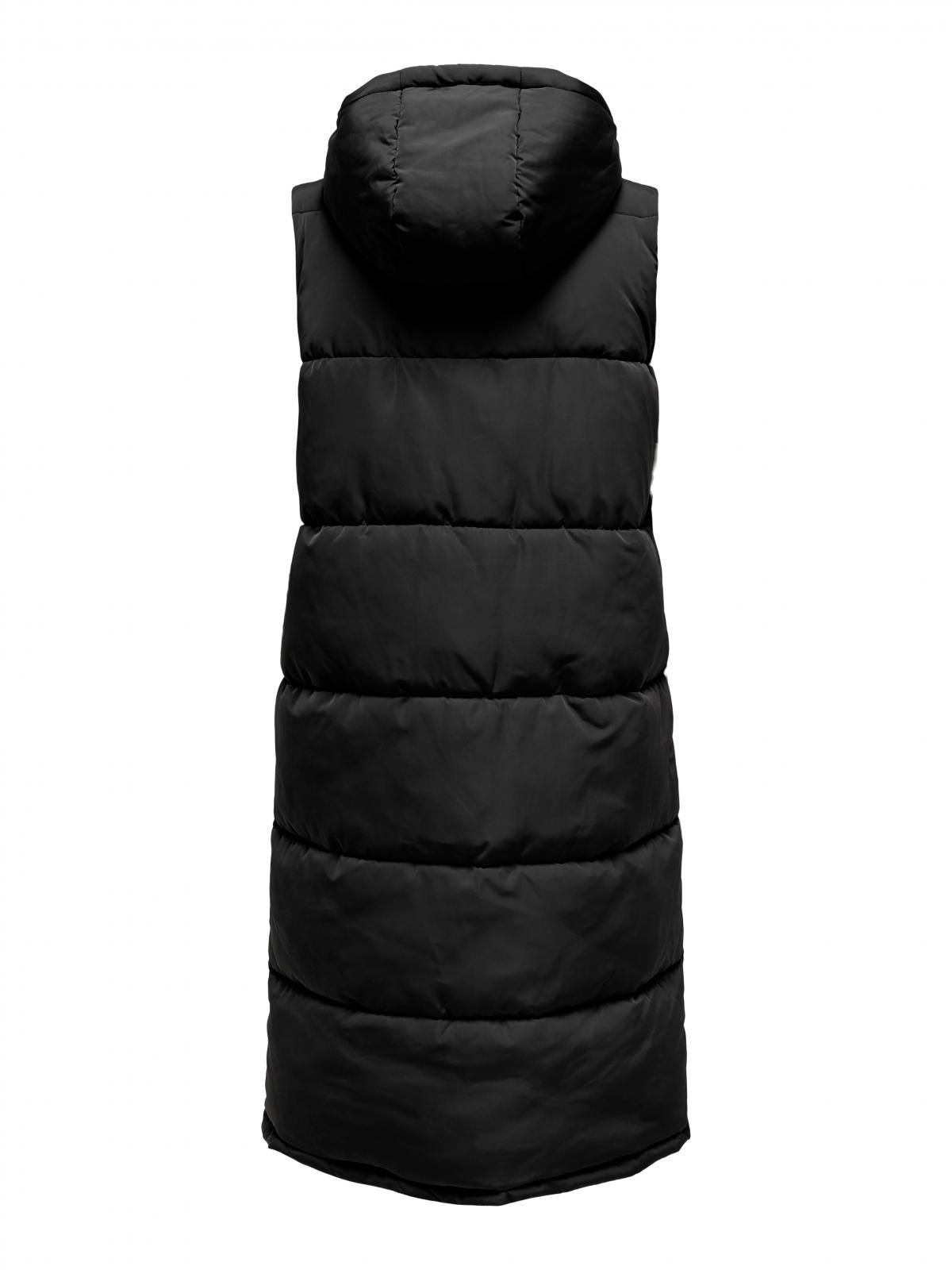 온리 하이넥 롱 패딩 베스트 15241995_2161 BLACK / BLACK - 상세 이미지 4