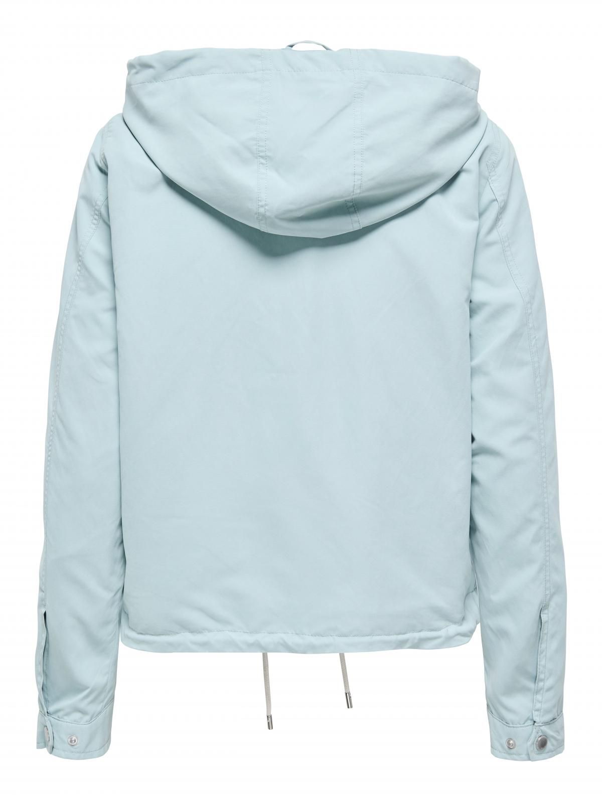 온리 테크니컬 라이트블루 후드 집업 재킷 15218613_1422 TURQUOISE / GRAY MIST - 상세 이미지 4