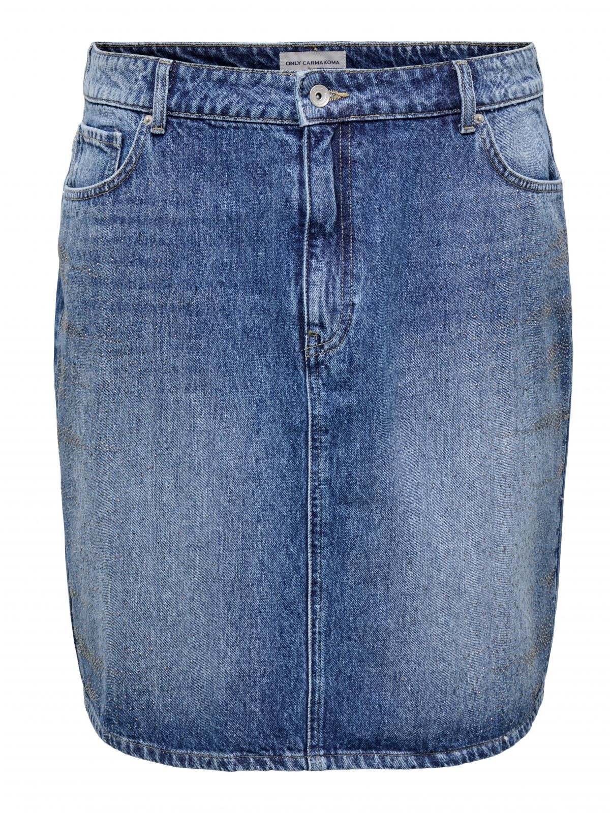 온리 글리터 테크니컬 데님 미니 스커트 15346030_2116 BLUE / LIGHT BLUE DENIM - 상세 이미지 3