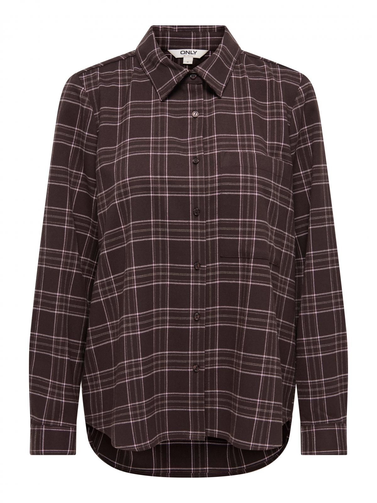 온리 체크 패턴 클래식 긴팔 셔츠 15368629_2161_1256947 BLACK / BLACK - 상세 이미지 4