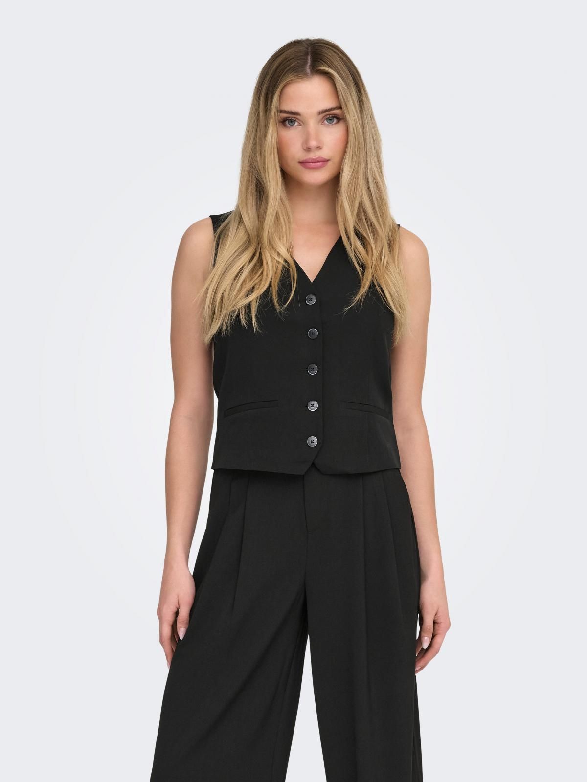 온리 테일러드 클래식 베스트 15328160_2161 BLACK / BLACK - 상품 이미지