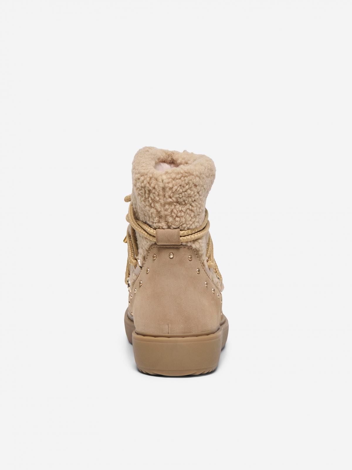 온리 퍼디테일 레이스업 앵클부츠 15356260_221 WHITE / BEIGE - 상세 이미지 2