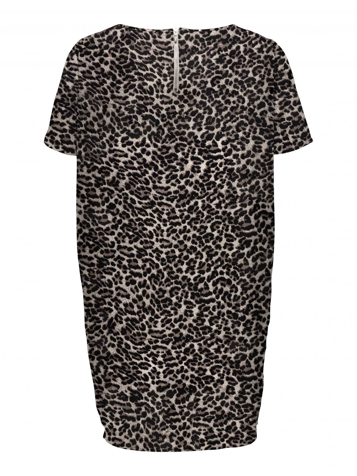 온리 레오파드 루즈핏 미니 원피스 15252999_115_1189368 BEIGE / PUMICE STONE - 상세 이미지 4