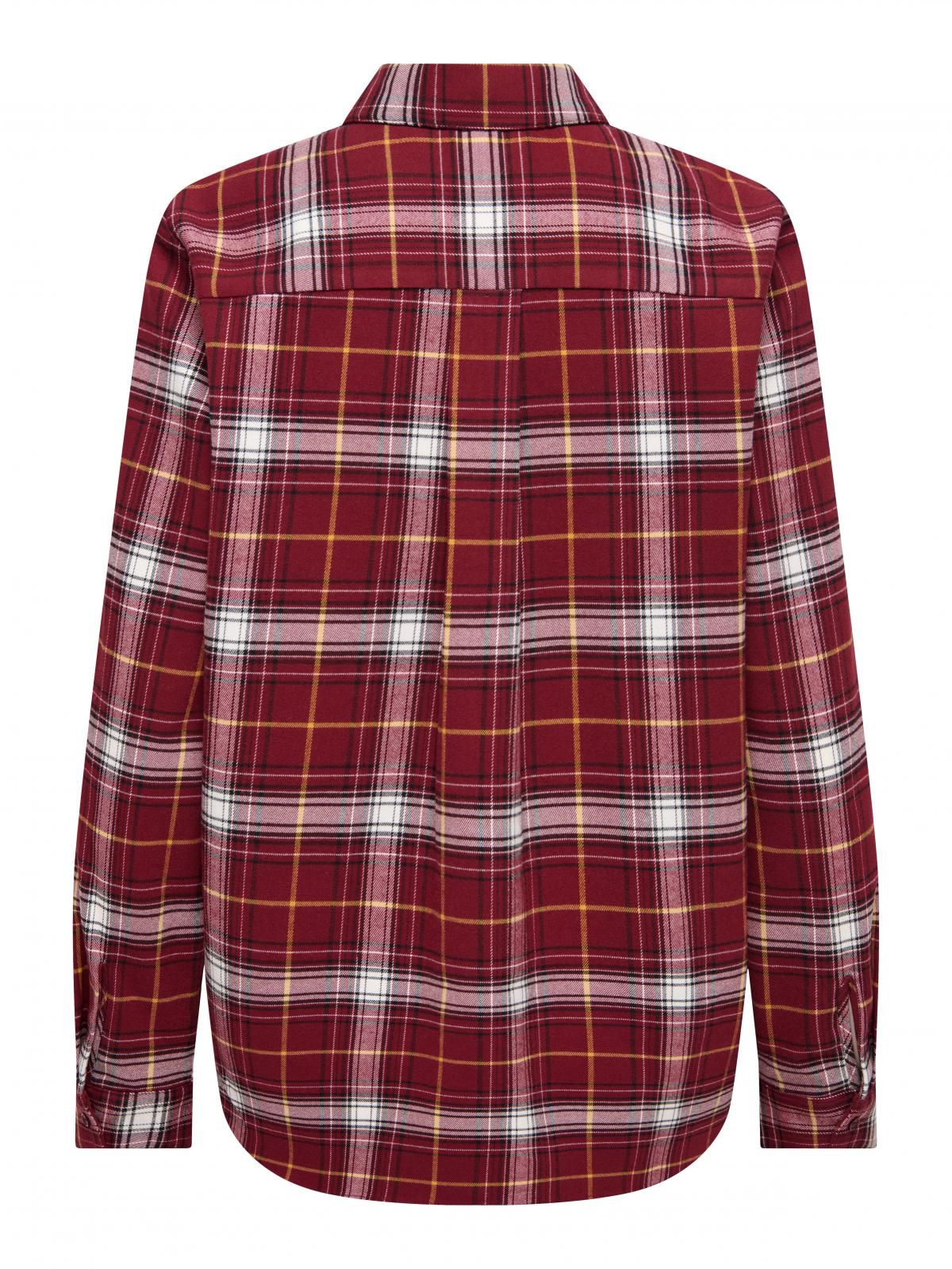 온리 체크 레드 클래식 긴팔 셔츠 15368629_2054_1256946 RED / SYRAH - 상세 이미지 4