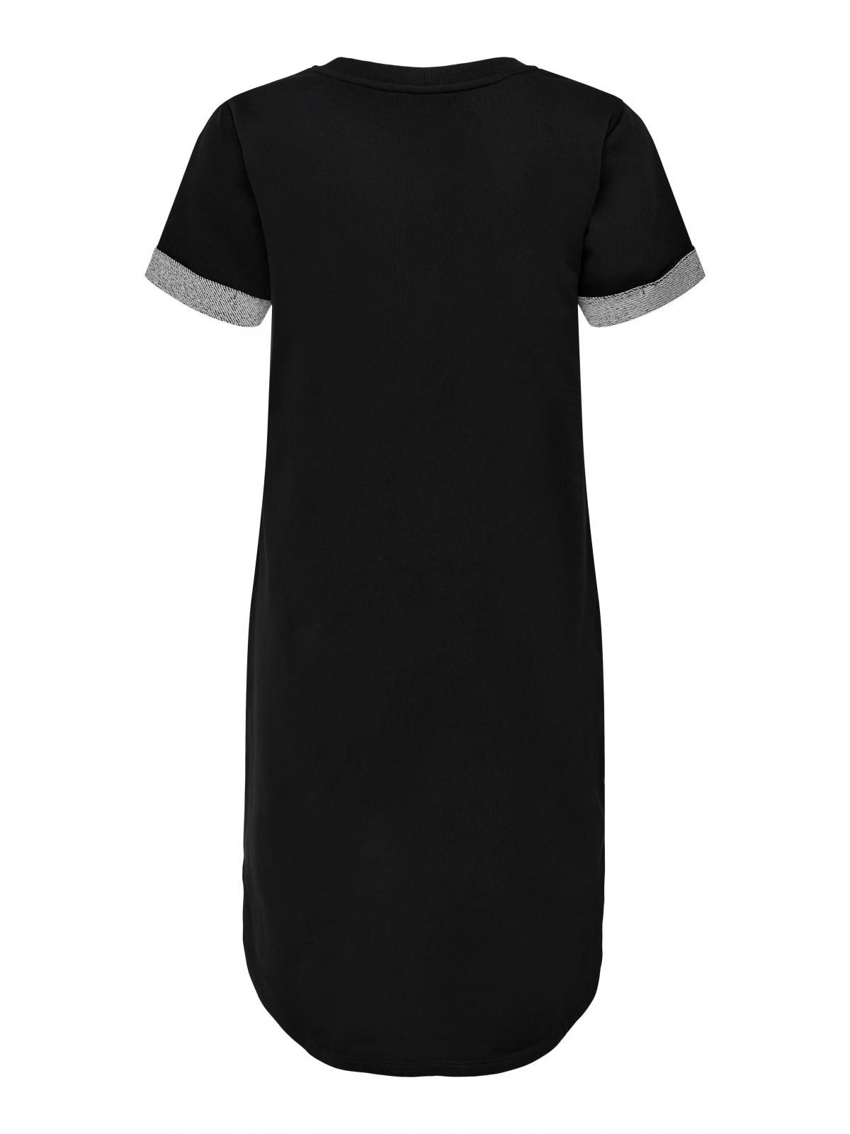 제이디와이 데일리 소프트 저지 반팔 미니 원피스 15174793_2161 BLACK / BLACK - 상세 이미지 4