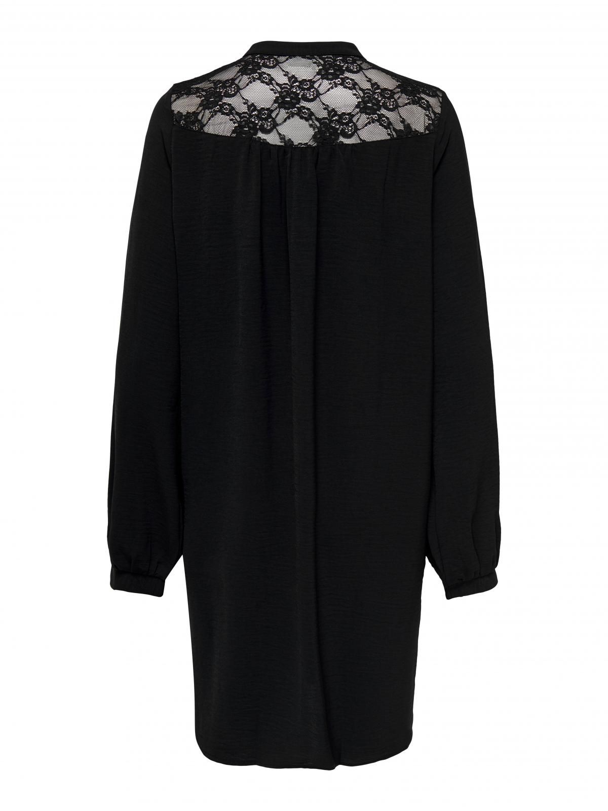 제이디와이 레이스 브이넥 버튼업 미니 원피스 15335483_2161 BLACK / BLACK - 상세 이미지 4