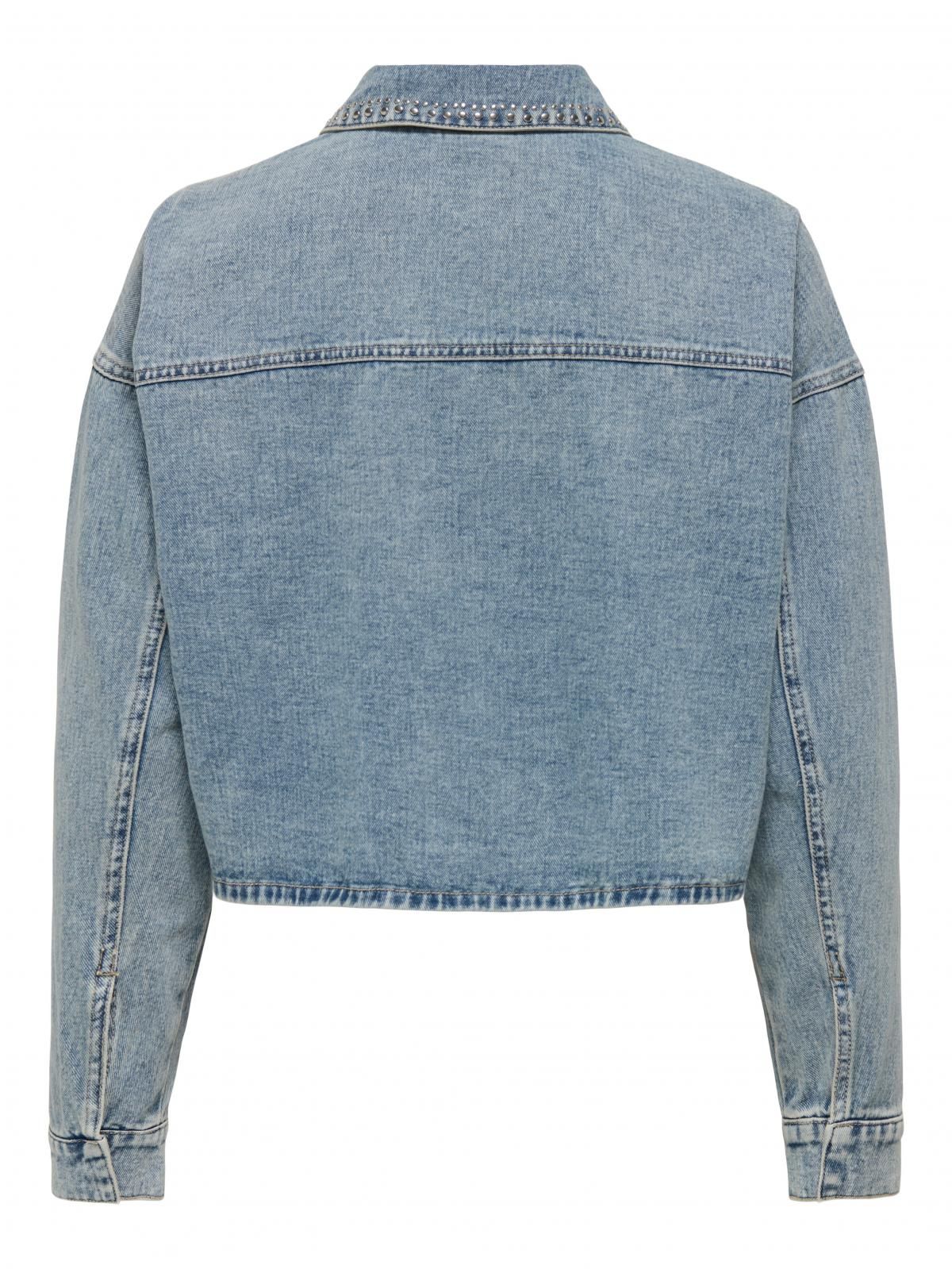 제이디와이 테크니컬 데님 크롭 데님 재킷 15351405_2116 BLUE / LIGHT BLUE DENIM - 상세 이미지 4