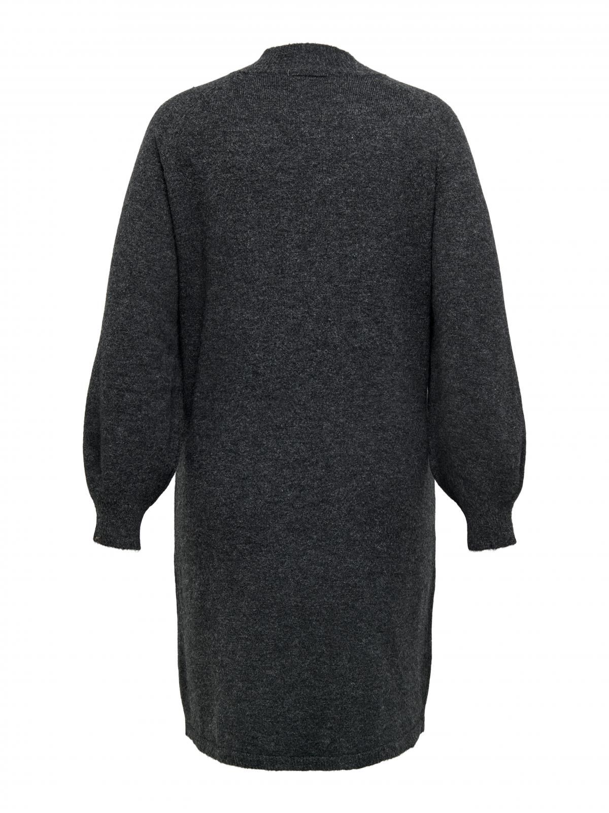 온리 빅사이즈 하이넥 니트 미디 원피스 15296183_2383 GREY / DARK GREY MELANGE - 상세 이미지 4