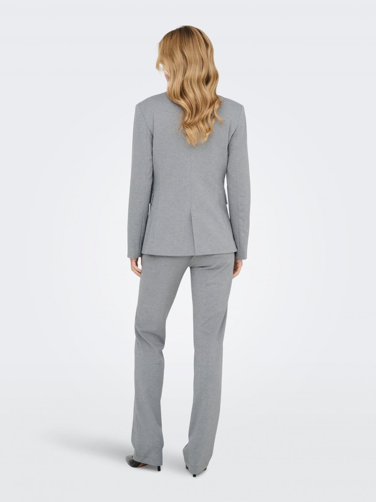온리 테일러드 슬림핏 그레이 블레이저 15353536_2381 GREY / LIGHT GREY MELANGE - 상세 이미지 2