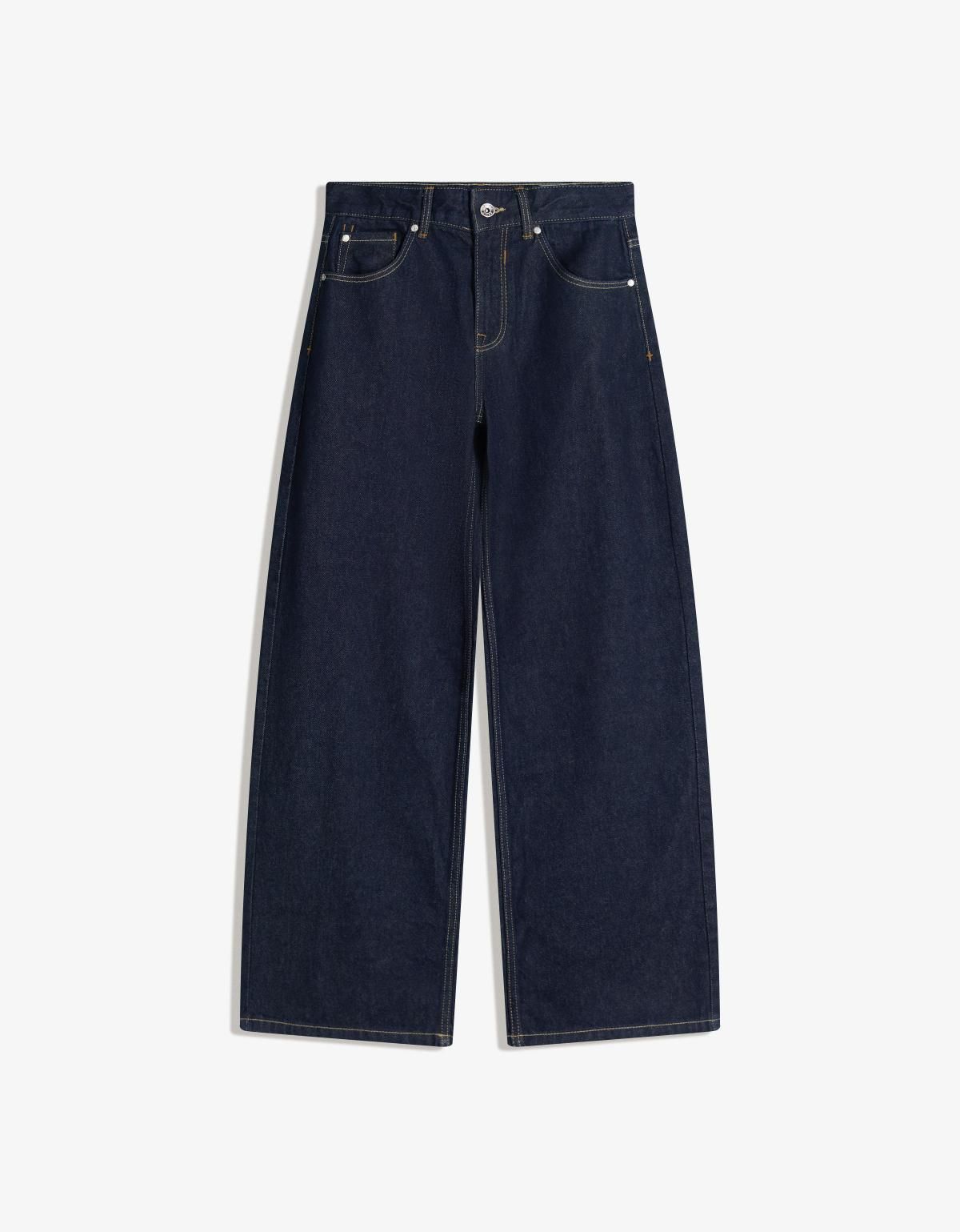 버쉬카 트렌디 와이드핏 보이프렌드 진 5012/352 NAVY - 상세 이미지 3