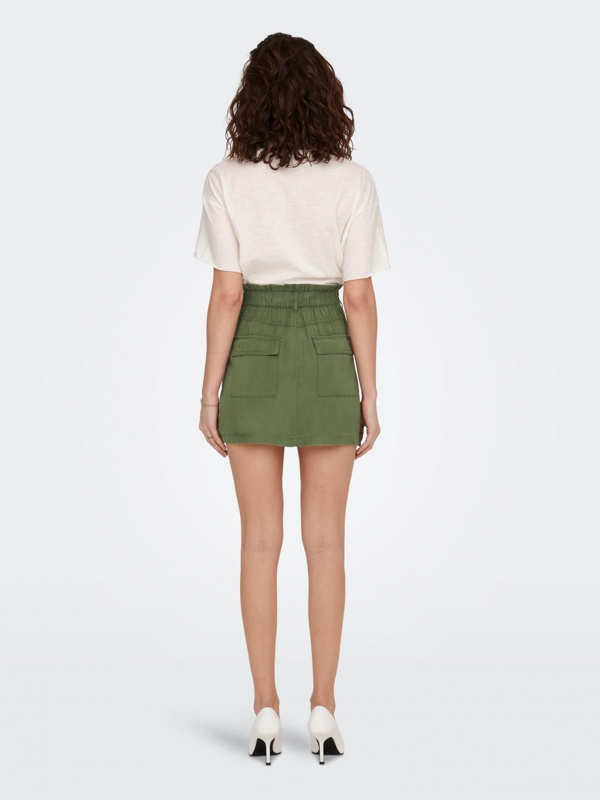 온리 카고 하이웨이스트 미니 스커트 15278697_1711 GREEN / FOUR LEAF CLOVER - 상세 이미지 2