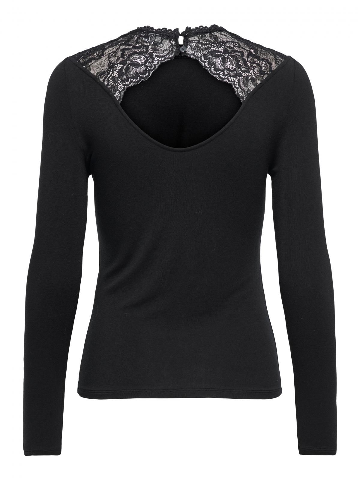제이디와이 레이스 하이넥 블랙 긴팔 티셔츠 15339275_2161 BLACK / BLACK - 상세 이미지 4