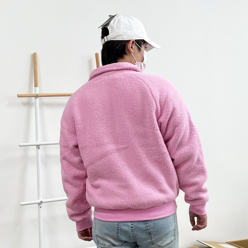 나이키 여성 오버핏 후리스 뽀글이 점퍼 양털 집업 자켓 CK5286핑크, L 이미지 7