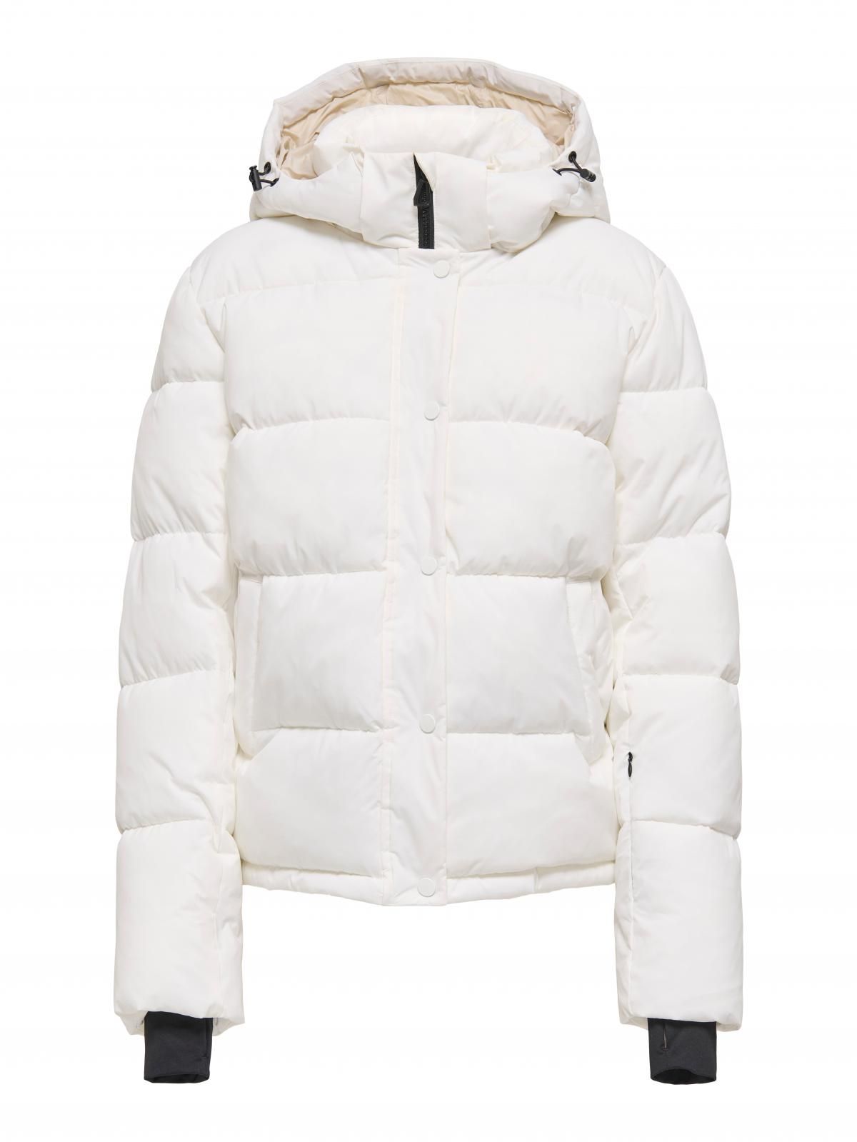 온리 테크니컬 방수 화이트 숏 패딩 재킷 15332825_5 WHITE / BRIGHT WHITE - 상세 이미지 3