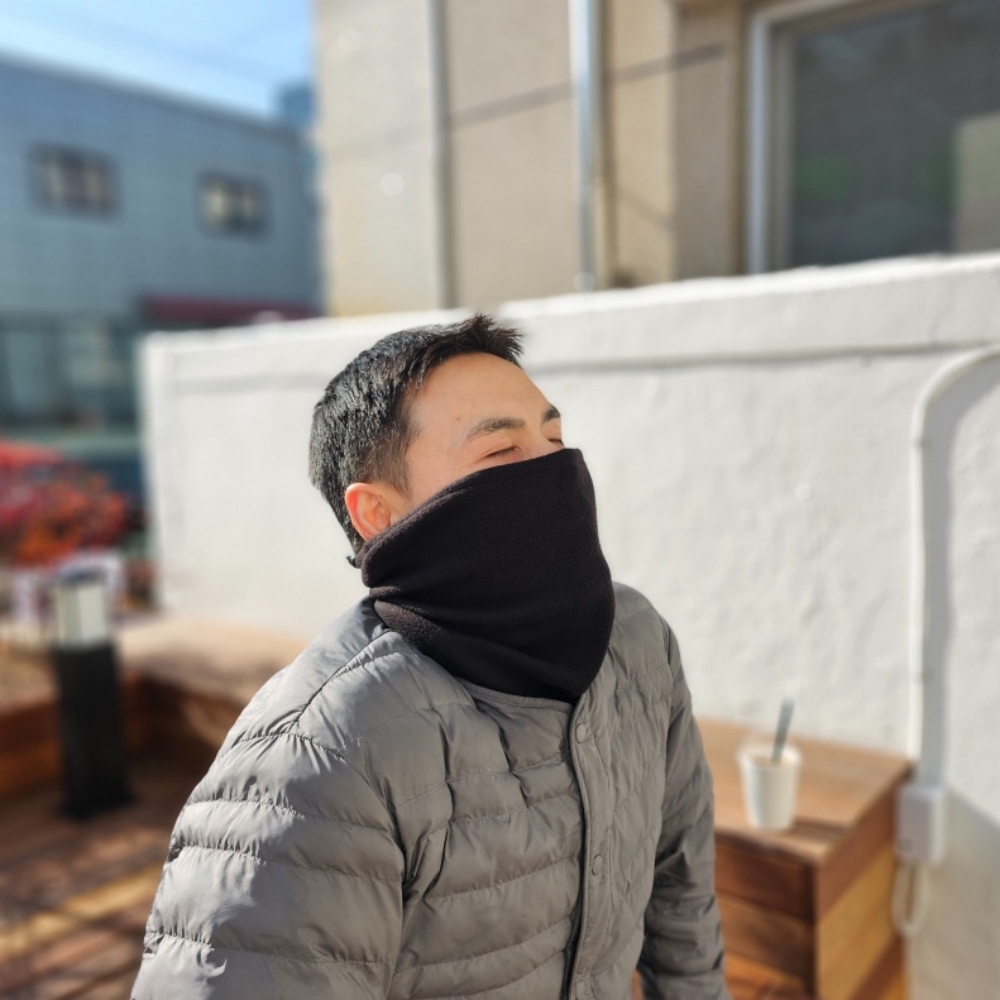 성인 목수건 겨울 남자 스카프빕 남성 목감기 목싸개 기모 방한 등산 - 상세 이미지 2