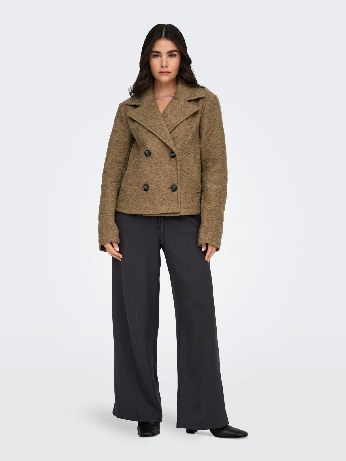 제이디와이 테일러드 더블브레스트 울 재킷 15335272_7383 BROWN / MALT BALL - 상세 이미지 5