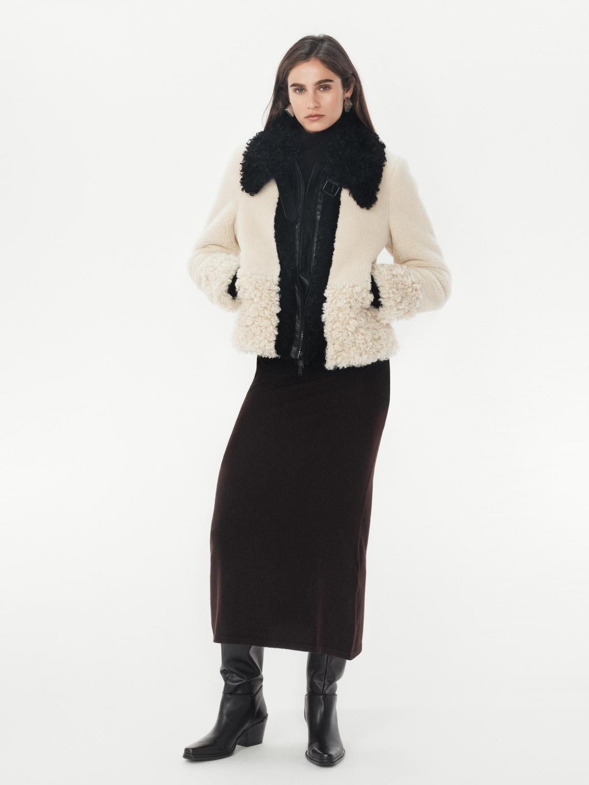 자라 테크니컬 퍼 패치워크 재킷 2969/242 BLACK / WHITE - 상세 이미지 2