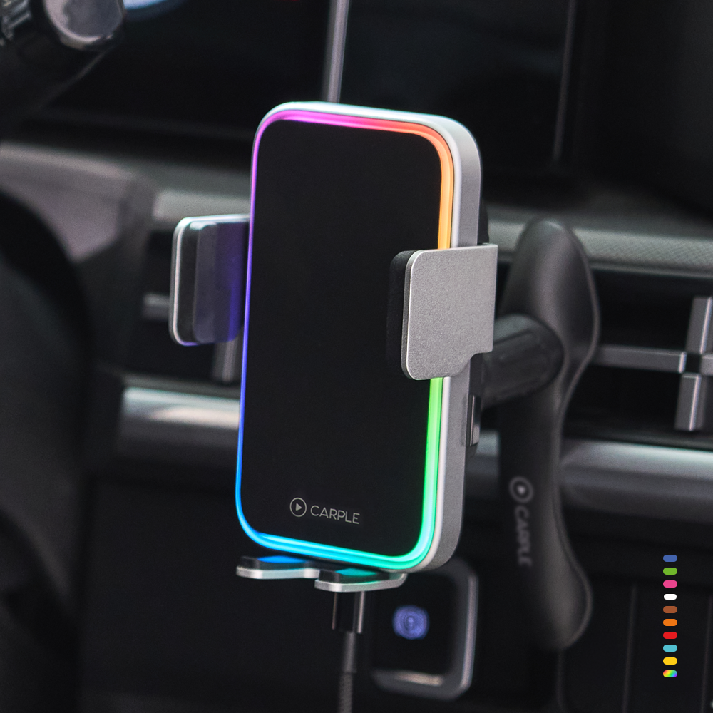 카플 더마운트 오리지널 V2 차량용 핸드폰 거치대 15W 고속 휴대폰 무선 충전기+6종구성