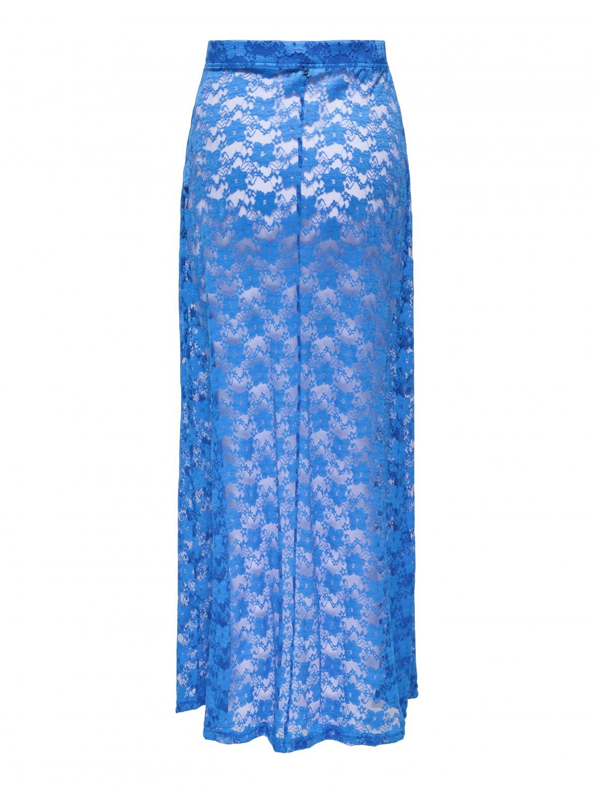 온리 레이스 롱 와이드 스커트 블루 15358221_1280 BLUE / STRONG BLUE - 상세 이미지 4