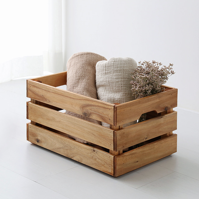 HAN 수납박스 46x31x25 아카시아 3758.9281 - 상품 이미지