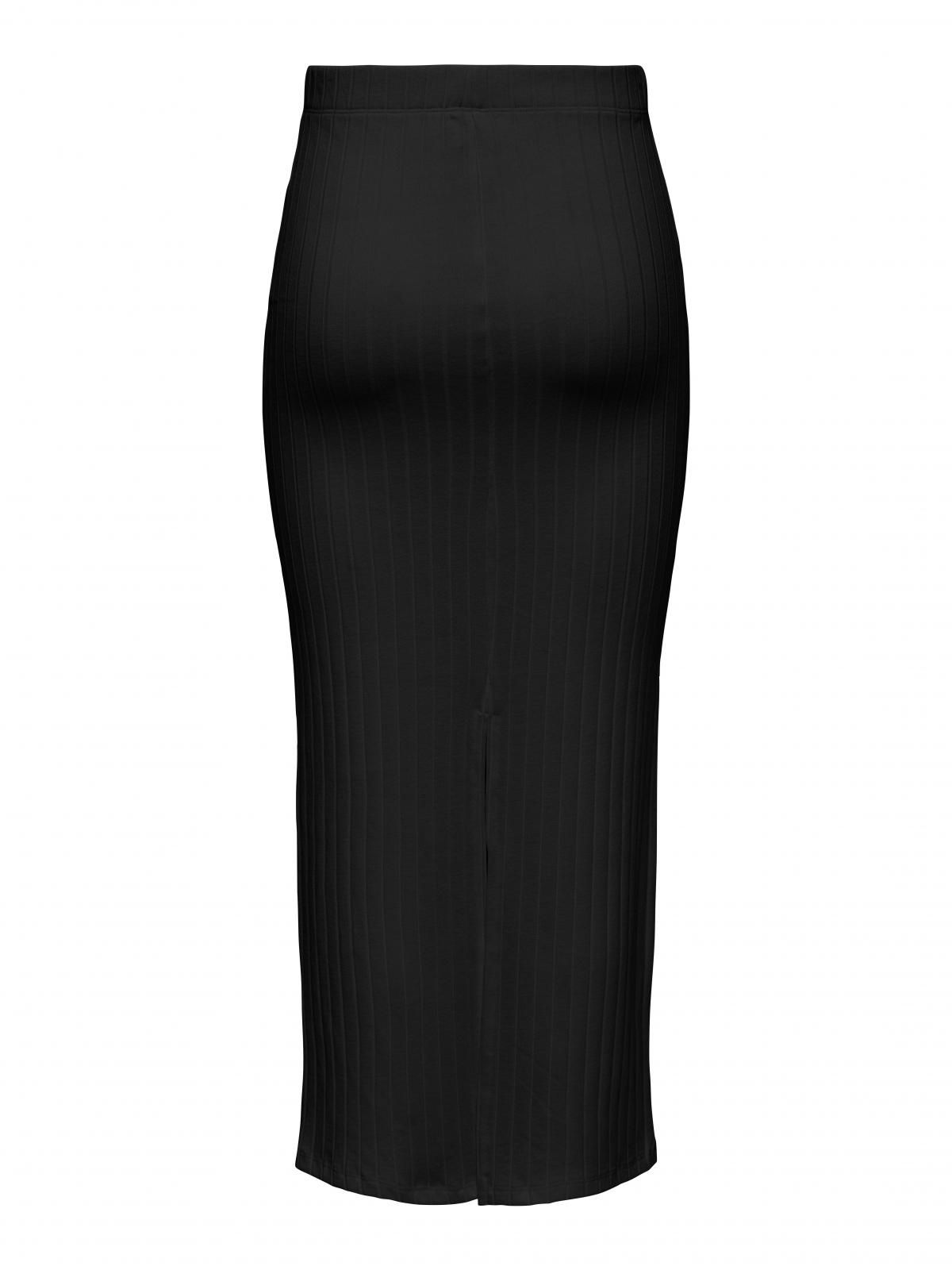 온리 베이직 데일리 롱 스커트 블랙 15341385_2161 BLACK / BLACK - 상세 이미지 4
