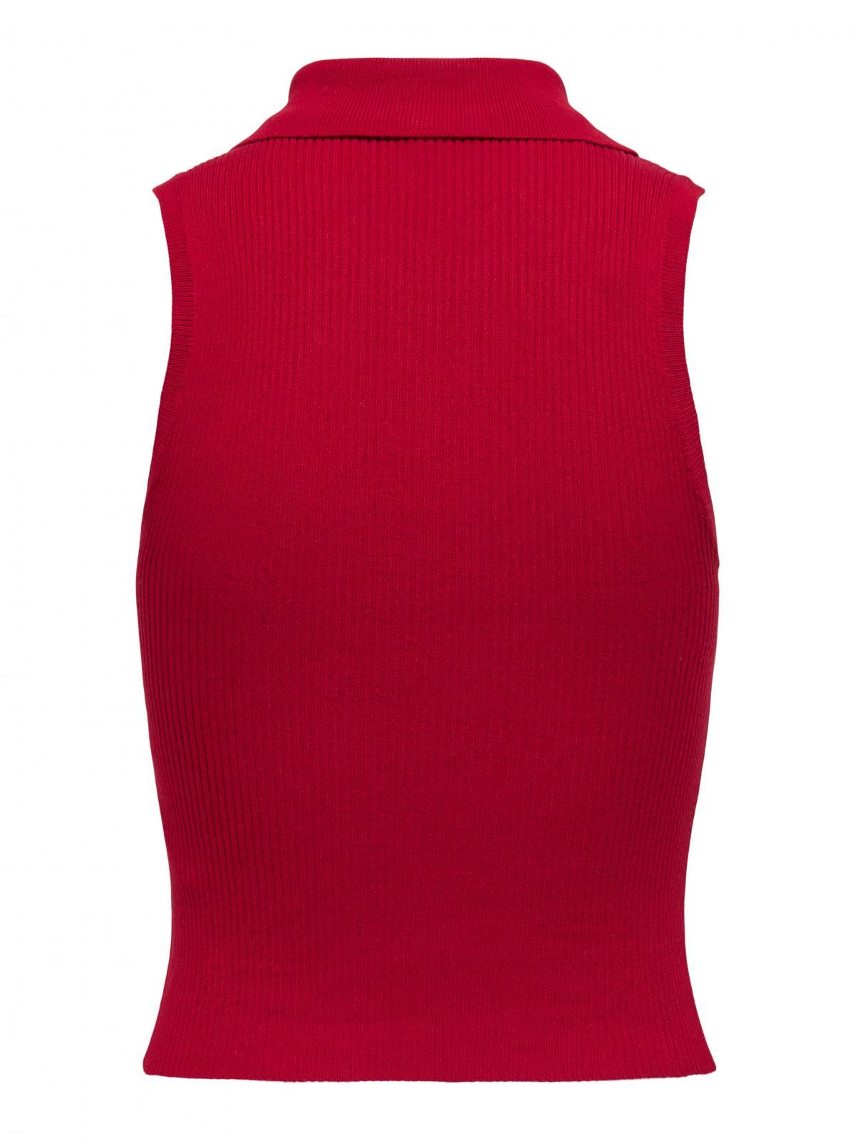 온리 테크니컬 플랫니트 폴로넥 탑 레드 15347885_2061 RED / HAUTE RED - 상세 이미지 4