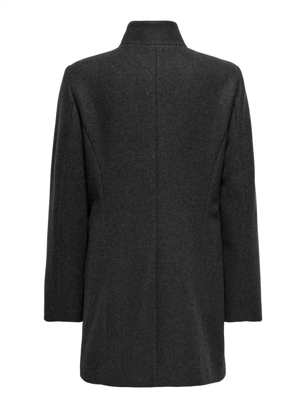 온리 테크니컬 하이넥 롱 코트 15332960_2383 GREY / DARK GREY MELANGE - 상세 이미지 4