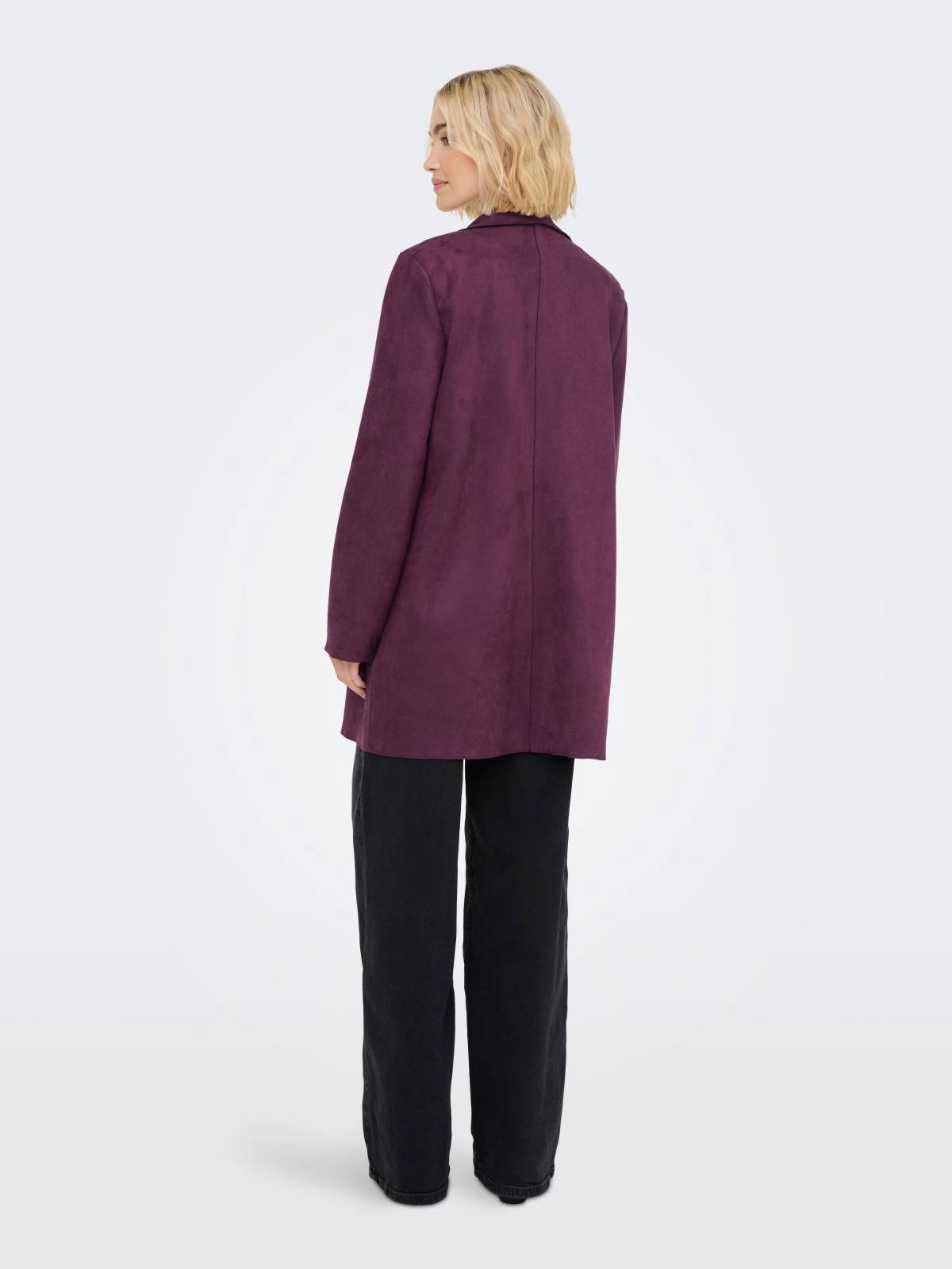 온리 모던 버건디 롱 코트 15179864_1045 PURPLE / MAUVE WINE - 상세 이미지 2