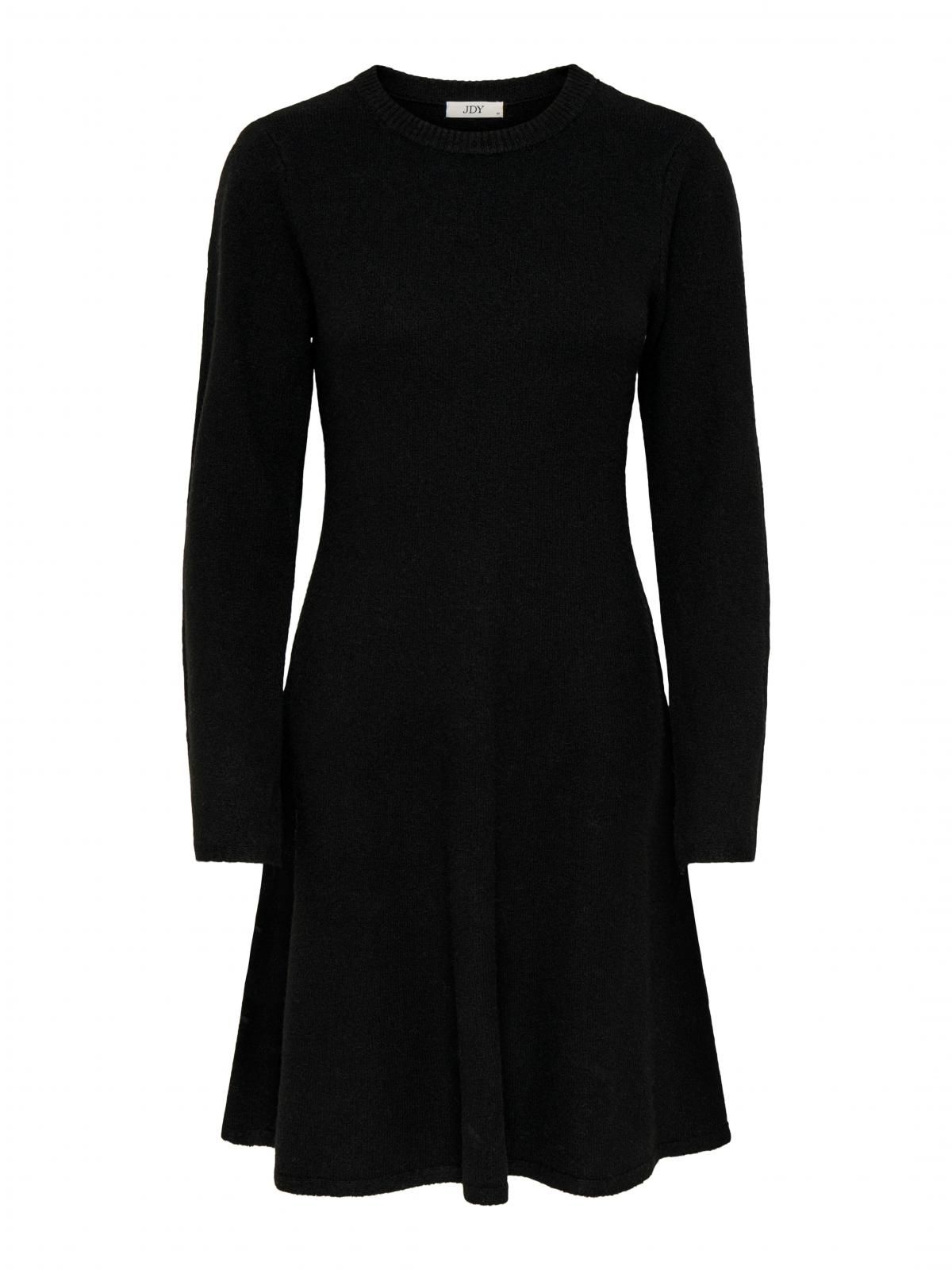 제이디와이 베이직 라운드넥 니트 미니 원피스 15366496_2161 BLACK / BLACK - 상세 이미지 3
