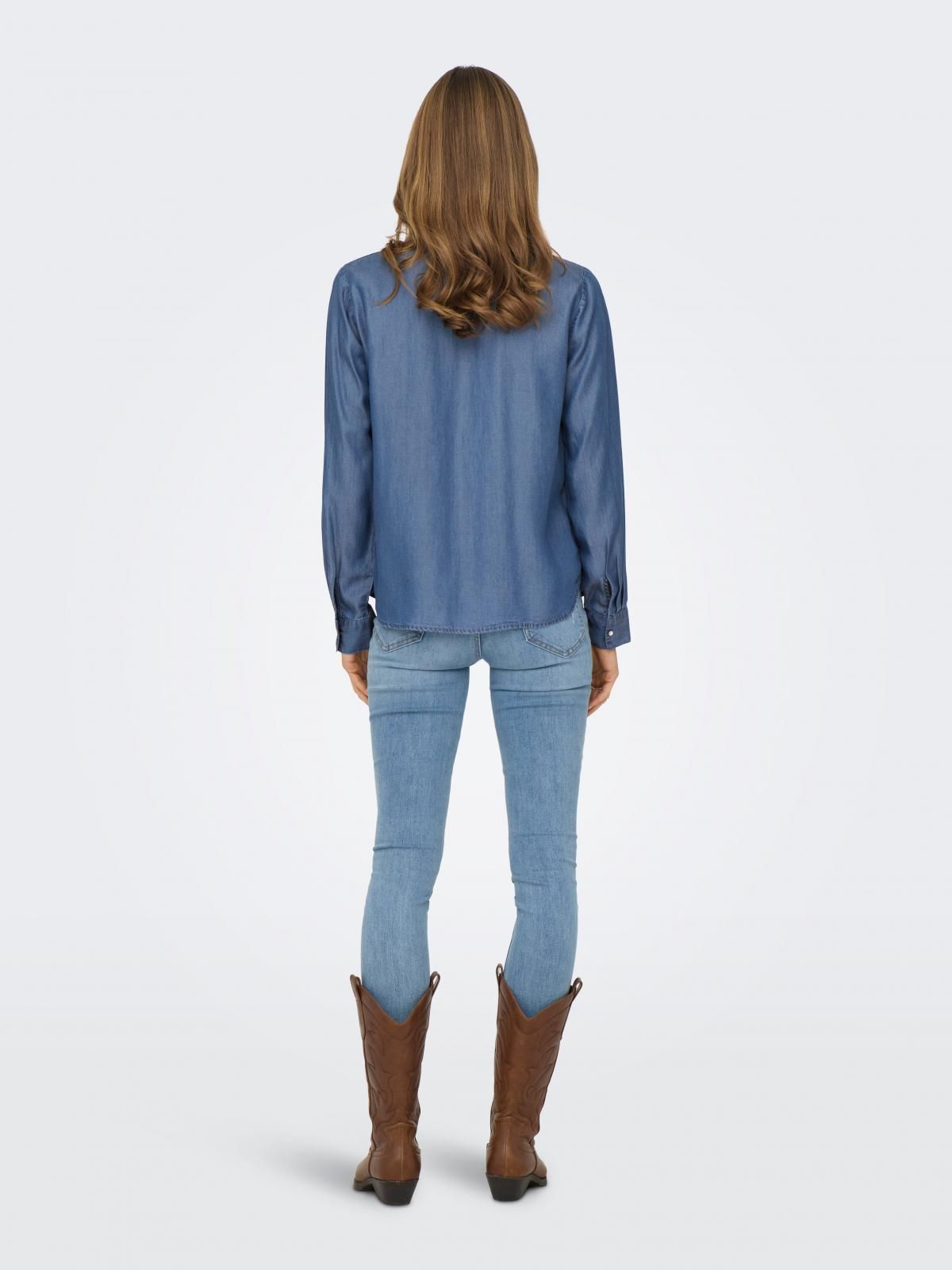 제이디와이 테크니컬 데님 긴팔 셔츠 15317274_2115 BLUE / MEDIUM BLUE DENIM - 상세 이미지 2
