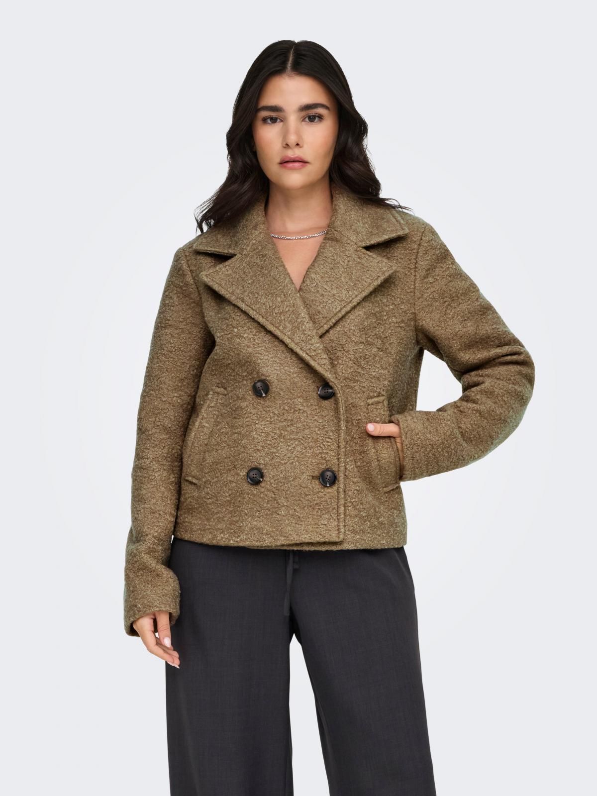 제이디와이 테일러드 더블브레스트 울 재킷 15335272_7383 BROWN / MALT BALL - 상품 이미지