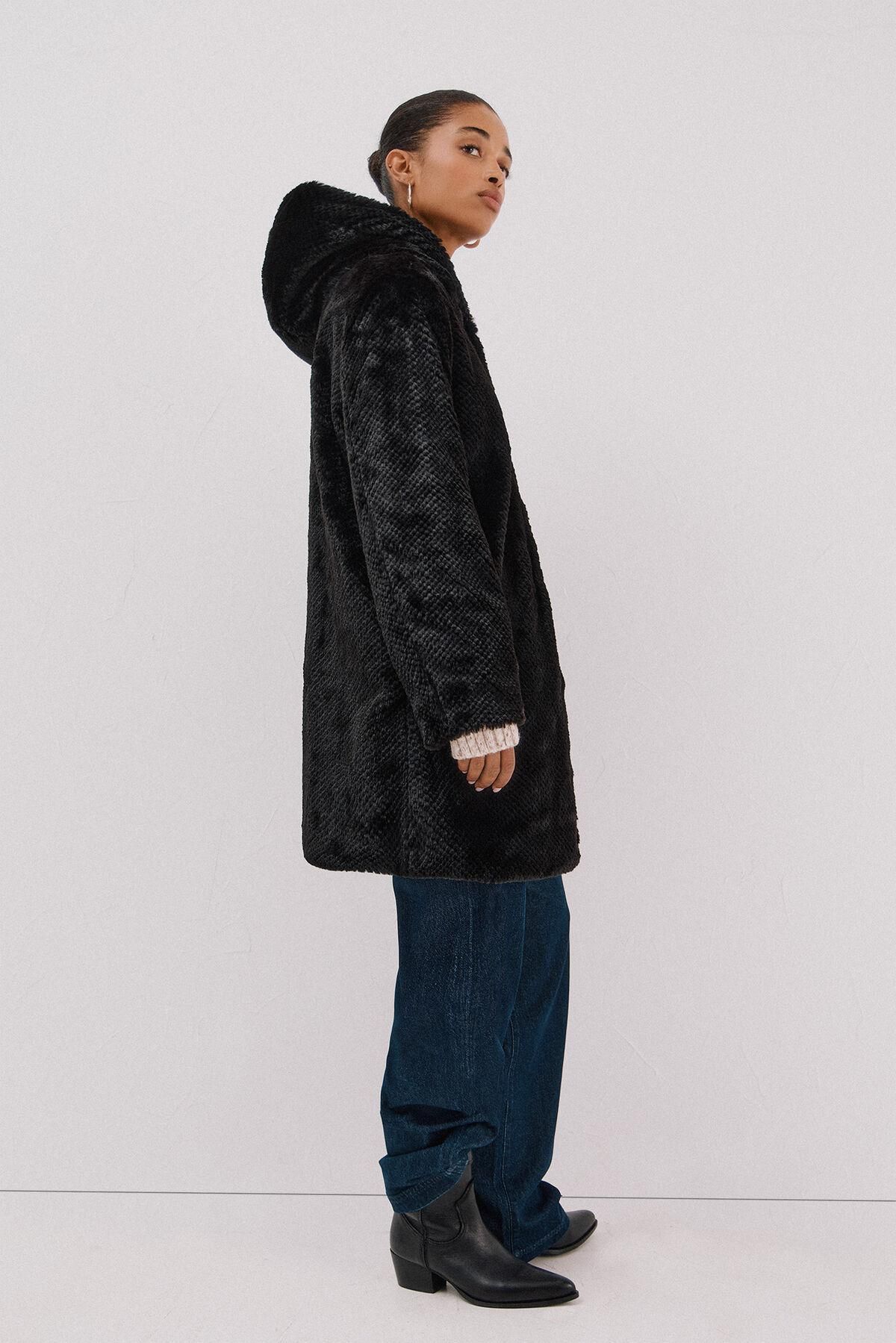 꼬르떼피엘 양면 테크니컬 롱 퍼코트 6612753 NEGRO - 상세 이미지 3