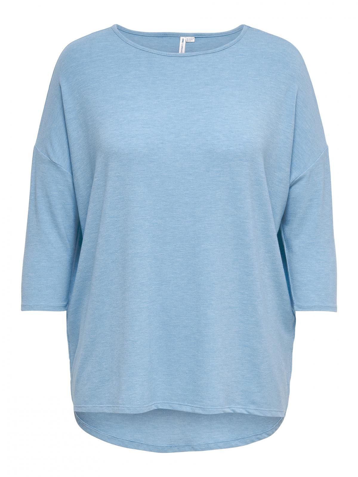 온리 빅사이즈 소프트 저지 7부 티셔츠 15229806_3013 BLUE / SOFT CHAMBRAY - 상세 이미지 3