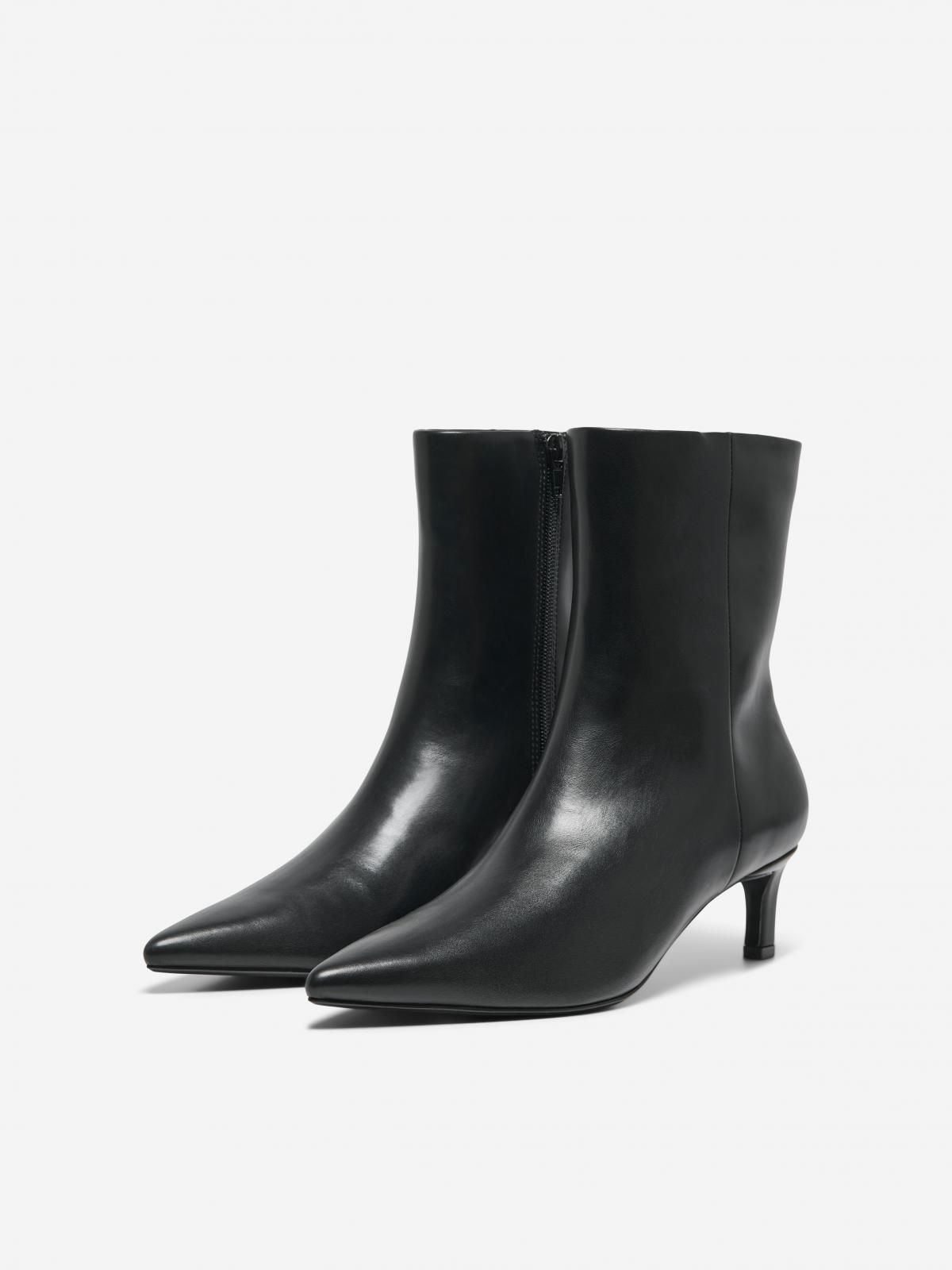 온리 베이직 앵클부츠 블랙 포인티 키튼힐 15356465_2161 BLACK / BLACK - 상세 이미지 5