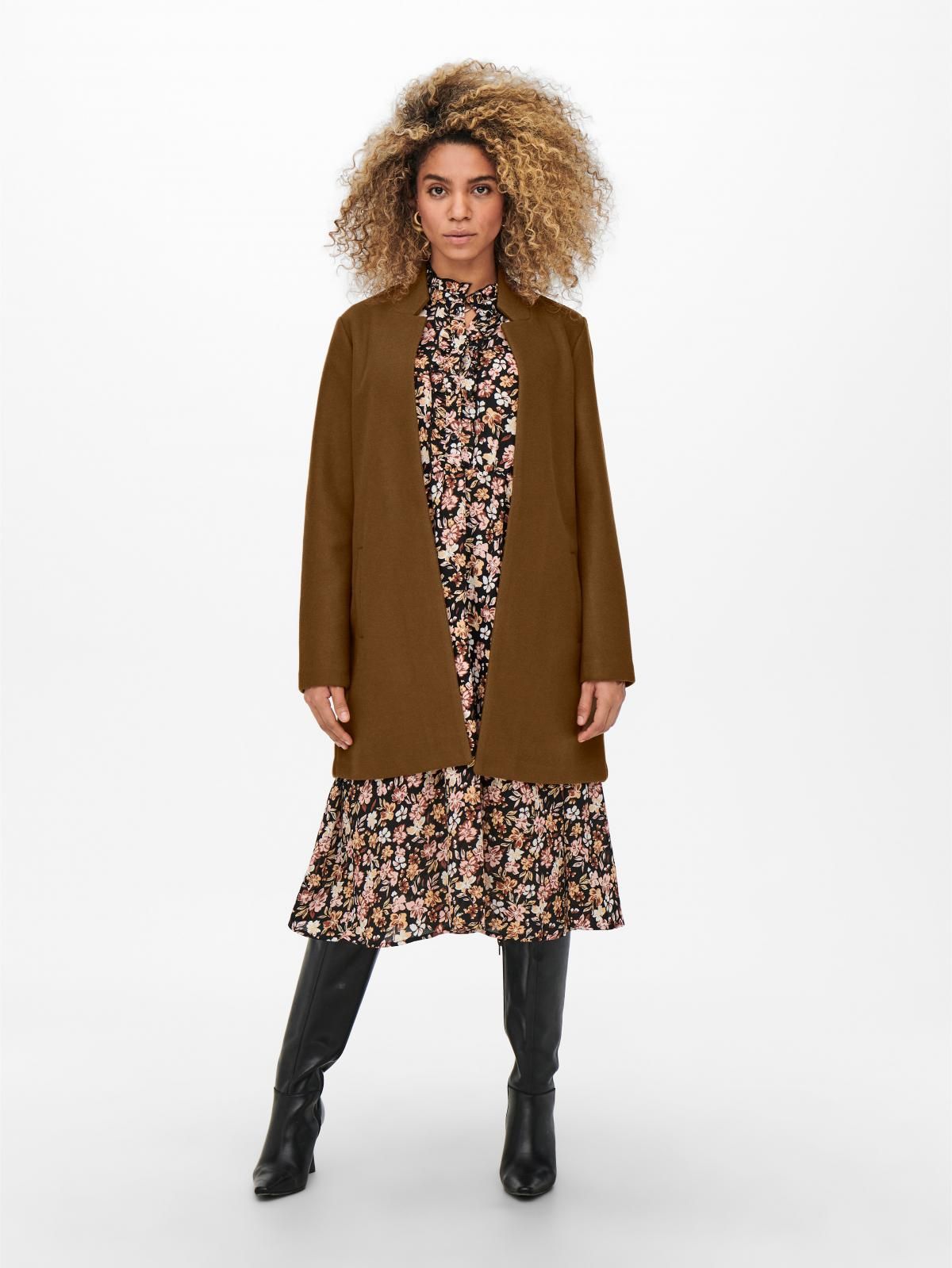 온리 베이직 슬림핏 테일러드 재킷 15247865_562_910677 BROWN / RUBBER - 상세 이미지 5
