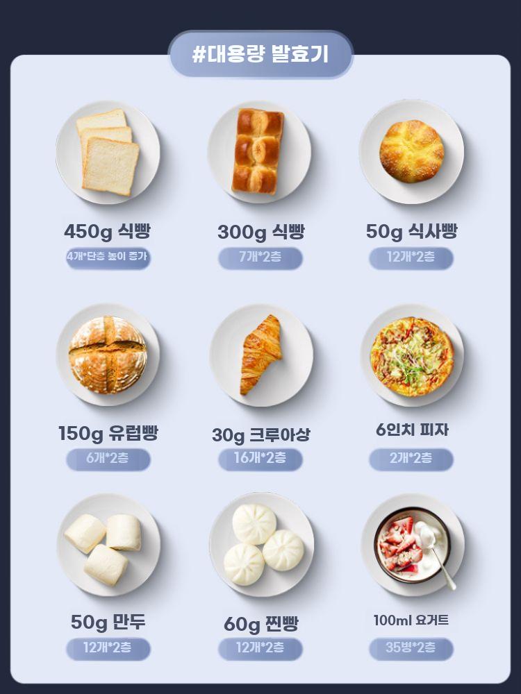 가정용 제빵 발효기 식빵기계 반죽 밀가루 3단 베이커리 - 상세 이미지 5