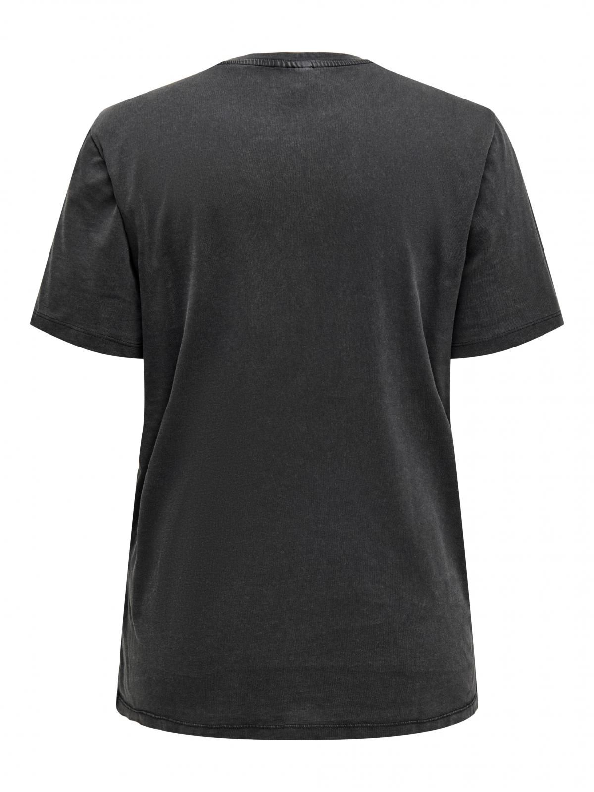 온리 빅사이즈 큐빅 포인트 반팔 티셔츠 15357259_2161_1217561 BLACK / BLACK - 상세 이미지 4