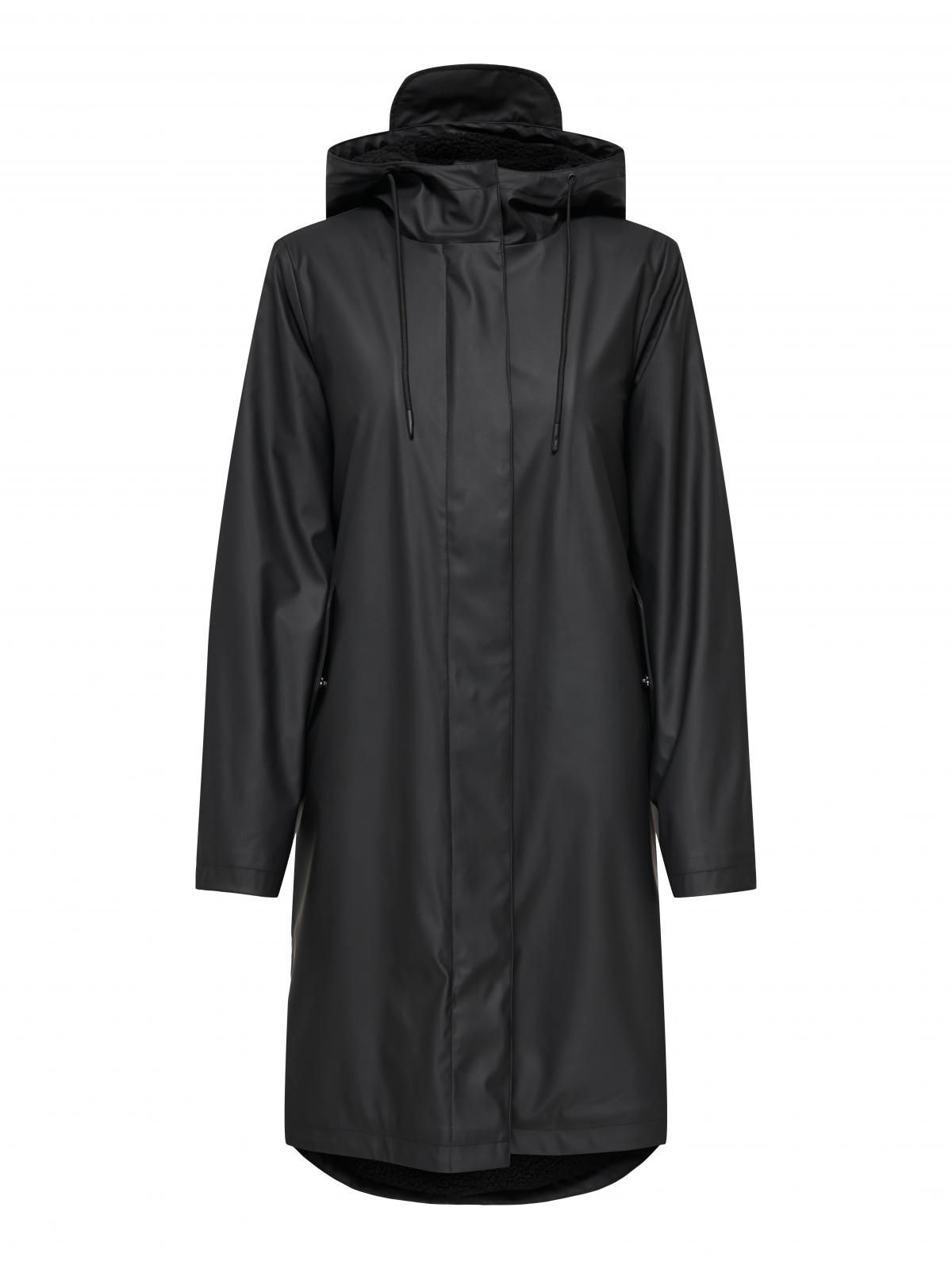 온리 테크니컬 방수 후드 레인코트 15348809_2161 BLACK / BLACK - 상세 이미지 3