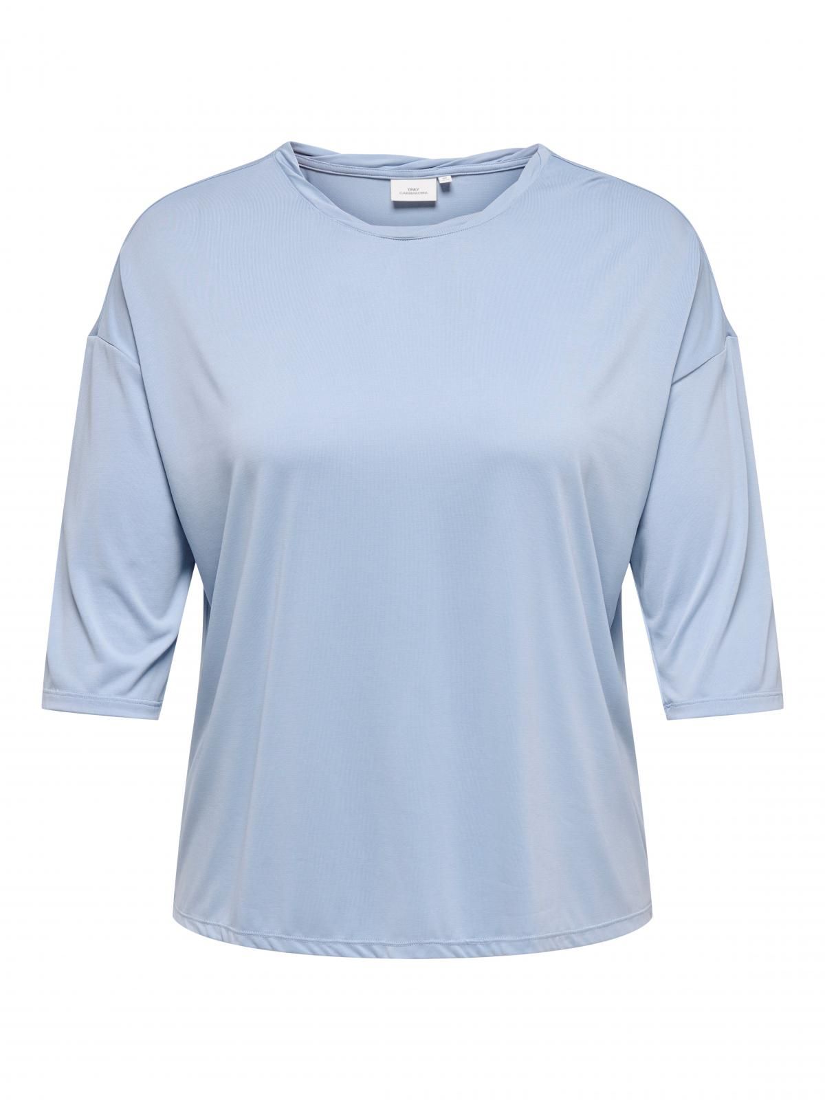 온리 비스코스 소프트 7부 티셔츠 15339880_3013 BLUE / SOFT CHAMBRAY - 상세 이미지 3