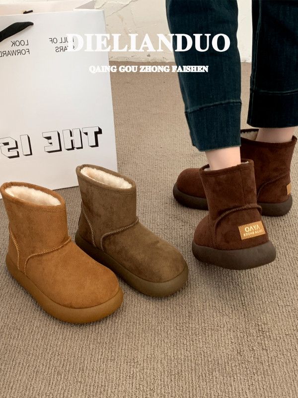 여성 겨울 스노우 부츠 따뜻한 양털 안감 패딩부츠 가벼운 착용감 스타일리시한 미끄럼방지 겨울신발 - 상세 이미지 5