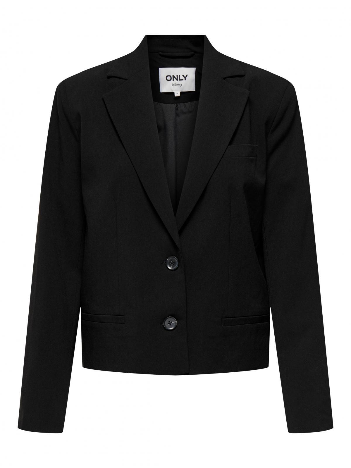 온리 크롭 블랙 테일러드 블레이저 15298708_2161 BLACK / BLACK - 상세 이미지 3