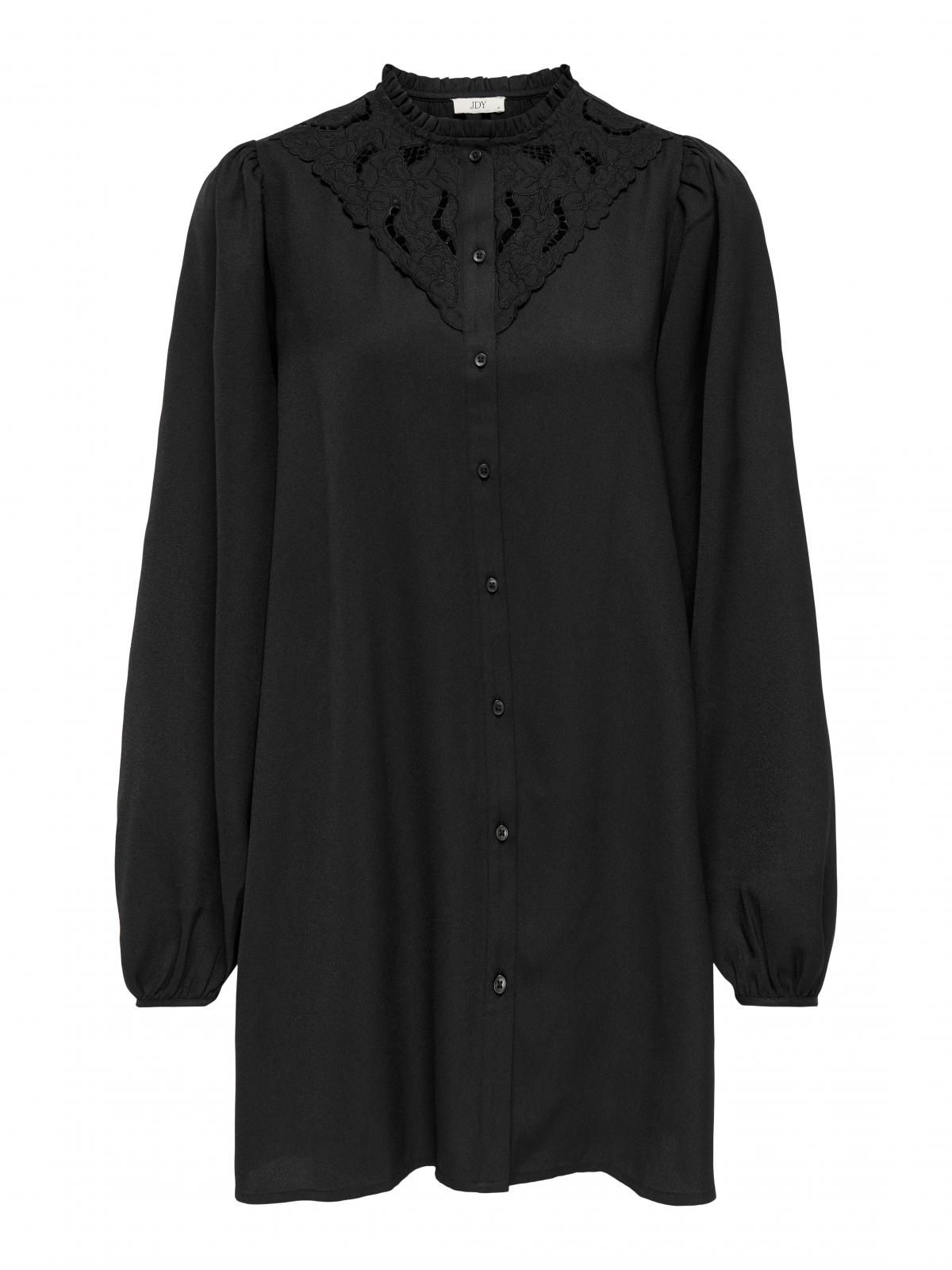 제이디와이 루즈핏 셔츠 미니 원피스 15376457_2161 BLACK / BLACK - 상세 이미지 3